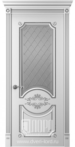 Лорд Межкомнатная дверь Прима 1 ДО Патина серебро, арт. 23292