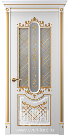 Лорд Межкомнатная дверь Прима 2 ДО Патина золото, арт. 23298