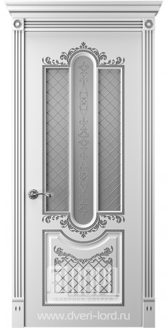 Лорд Межкомнатная дверь Прима 2 ДО Патина серебро, арт. 23300