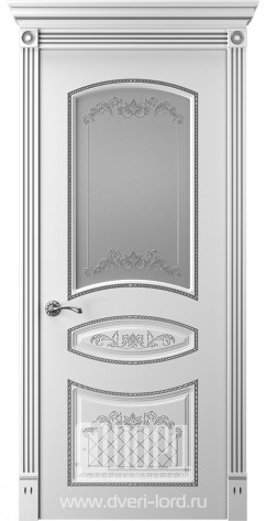 Лорд Межкомнатная дверь Прима 3 ДО Патина серебро, арт. 23308