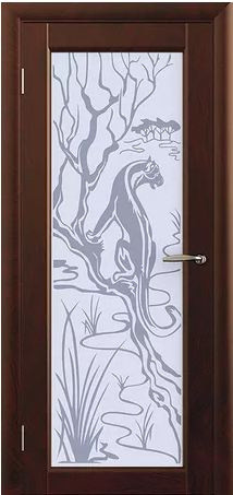 Межкомнатная дверь Натуральный шпон Олимп Галатея 0 ДО остекление Сатинат, Лакобель, Бронза