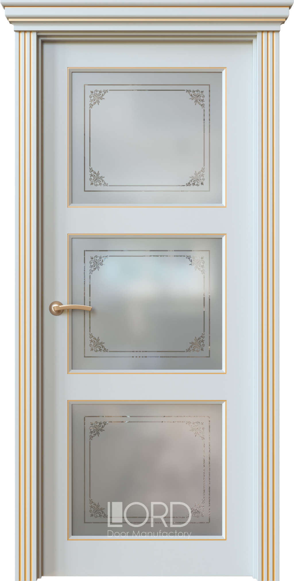 Лорд Межкомнатная дверь Dolce 5 ДО Патина Золото, арт. 22459 - фото №1