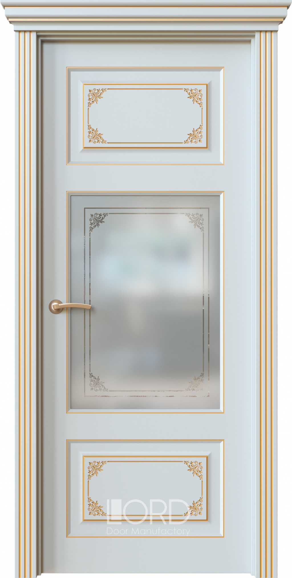 Лорд Межкомнатная дверь Dolce 9 ДО Патина Золото, арт. 22491 - фото №1